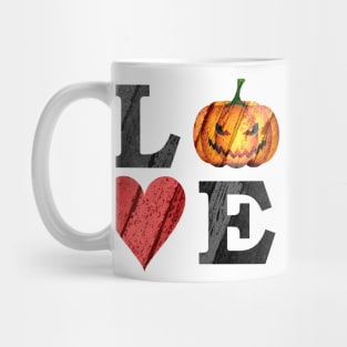 Halloween LOVE with Scary Jack o'lantern Mug